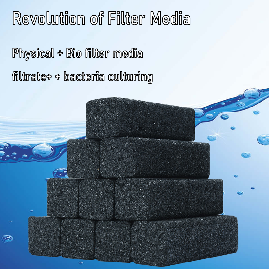 Activated Carbon Cuboid Fitler Media for Aquarium Water Treatment 10 Sticks