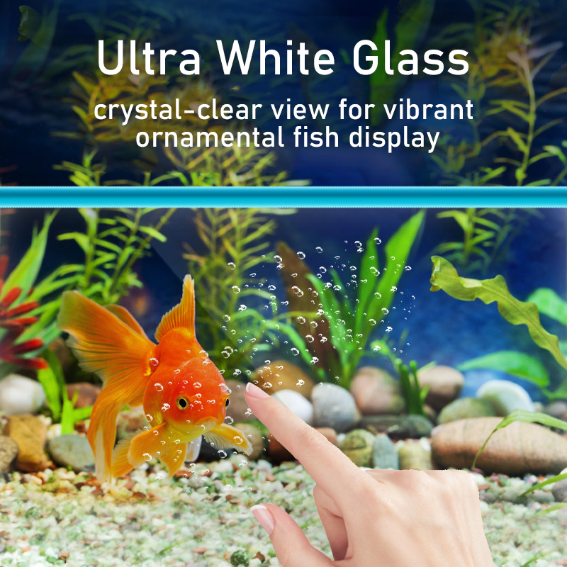 Floriell Fish Tank Ultra White Glass