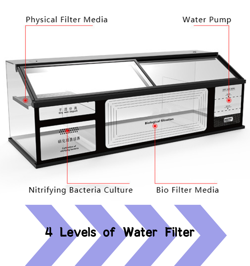 Luxury Fish Tank with Stand with Full Water Filter System